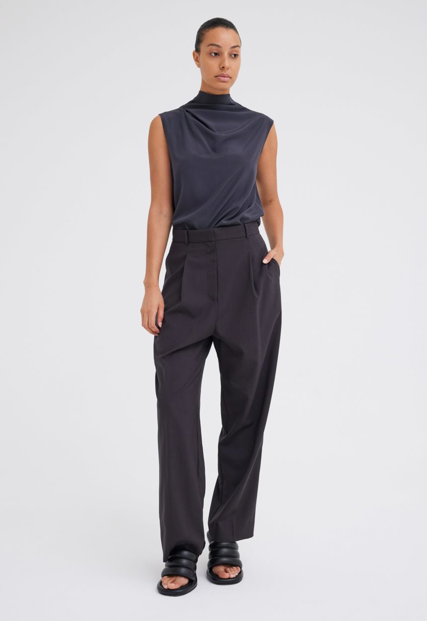 Jac + Jack Nisha Wool Pant - Steelo Grey